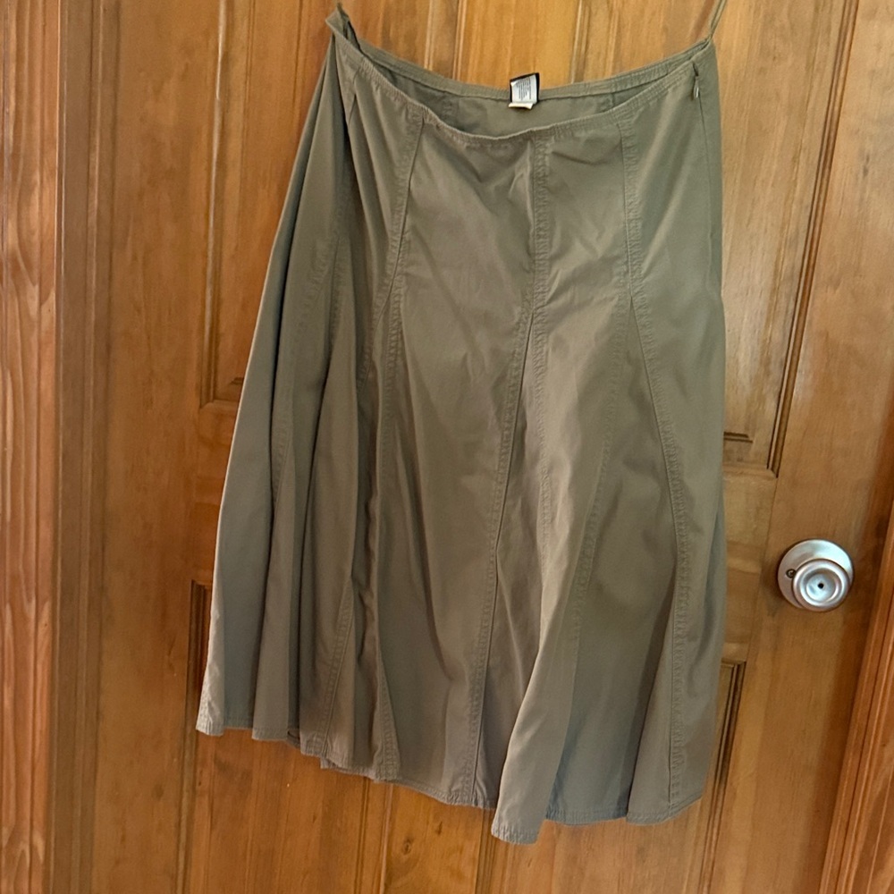 GAP Olive A-Line Skirt